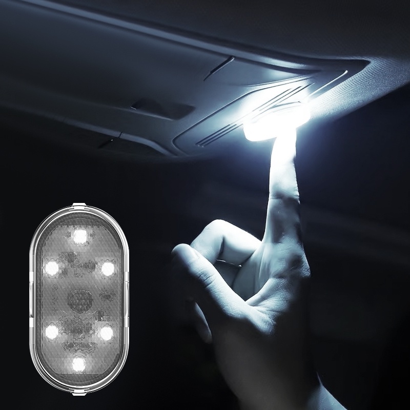 Car LED Touch Lights Wireless Interior Light Auto Roof Ceiling Reading