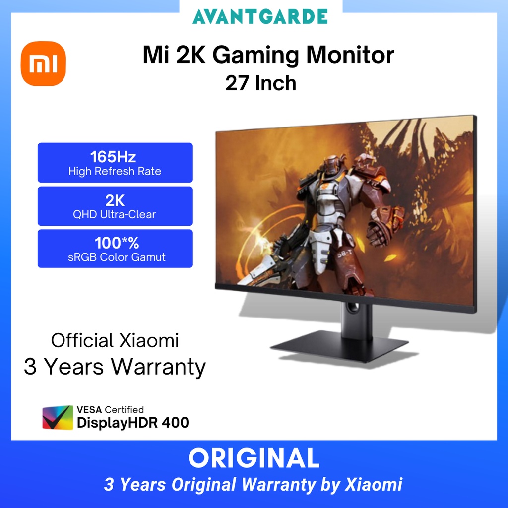 [Original] Xiaomi Mi 2K Gaming Monitor 27 Inch Monitor Dekstop Computer ...