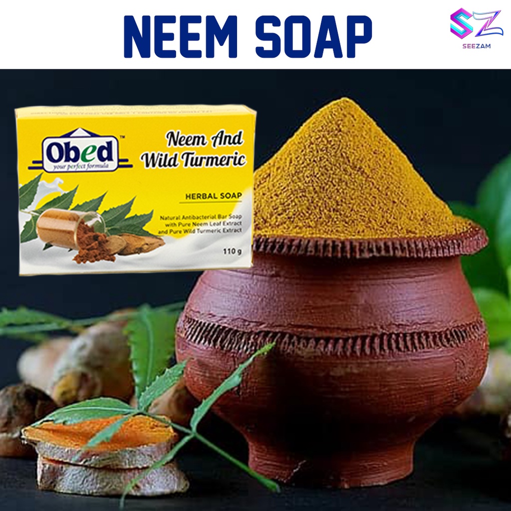 [OFFER] OBED Neem and Turmeric Soap Herbal Soap Sabun Daun Semambu 110g
