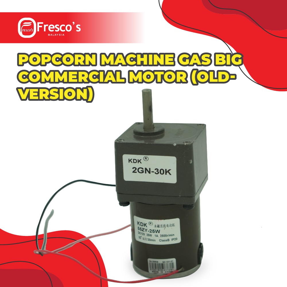 Popcorn Machine Gas Big Commercial Motor (Old Version) Sparepart Popcorn Big Machine