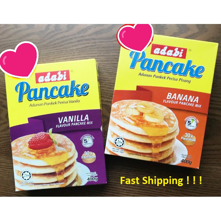 400gm ADABI Pancake Vanilla / Banana Flavour Tepung Penkek Pankek