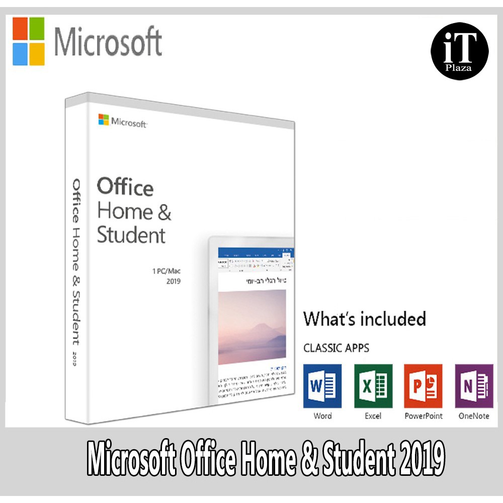 ORIGINAL MICROSOFT OFFICE HOME AND STUDENT 2019 1 PC FOR ...