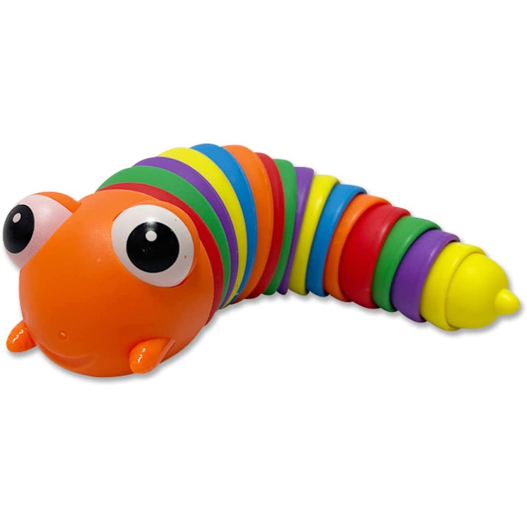 2022 Fidget Slug Toy Slug Joints Curled Up Kids Fidget Sensory Relieve ...