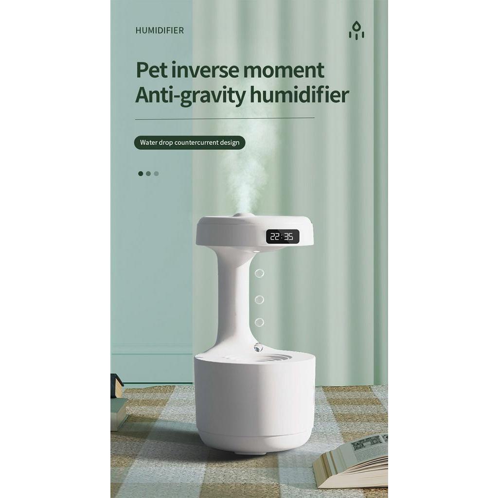 2023 New 800ML USB Desktop AntiGravity Water Drops Reflux Mist