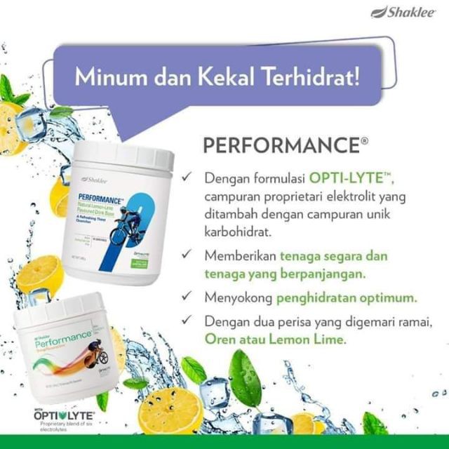 Promosi Shaklee Performance Drink Oren Lemonlime Energy Drink Isotonic Tenaga Isotonic Shopee Malaysia