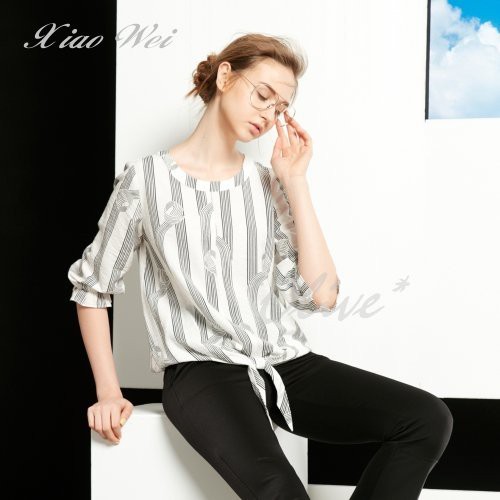 Olivia Online Shopping CHENG DA Autumn Winter Counter Boutique Women's Clothing [Casual Casual] Fashionable Mid-Sleeved Top NO.566419(9-13)