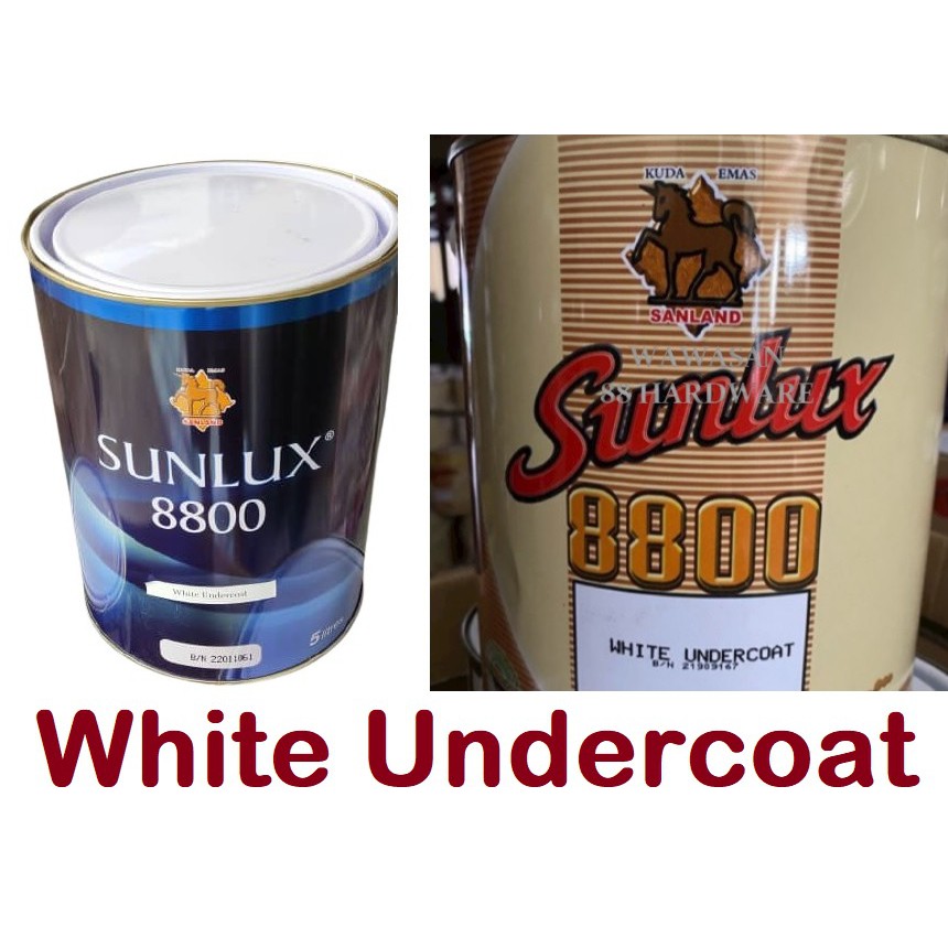 SUNLUX Wood Metal Iron 8800 White Undercoat Paint / Aluminium Cat Alas