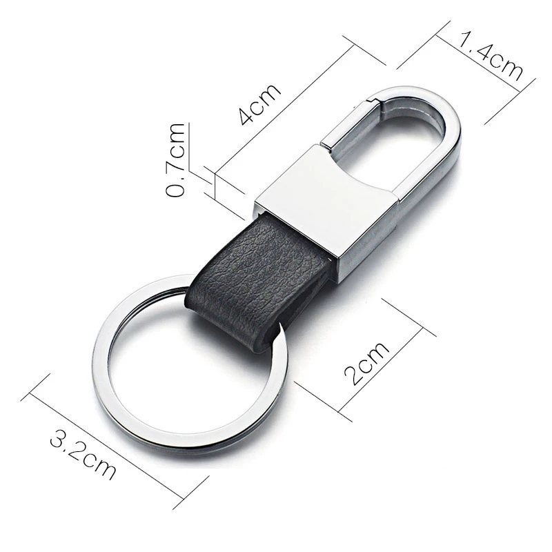 Reliable Must Custom Lettering Keyring Keychain Leather Men's Simple Key chains Holder Keyfob Car Accessories Gift - Image 2