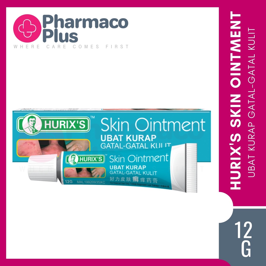 Hurix S Skin Ointment Ubat Kurap Gatal Gatal Kulit 12g For The Treatment Of Fungal Infections Of The Skin Shopee Malaysia