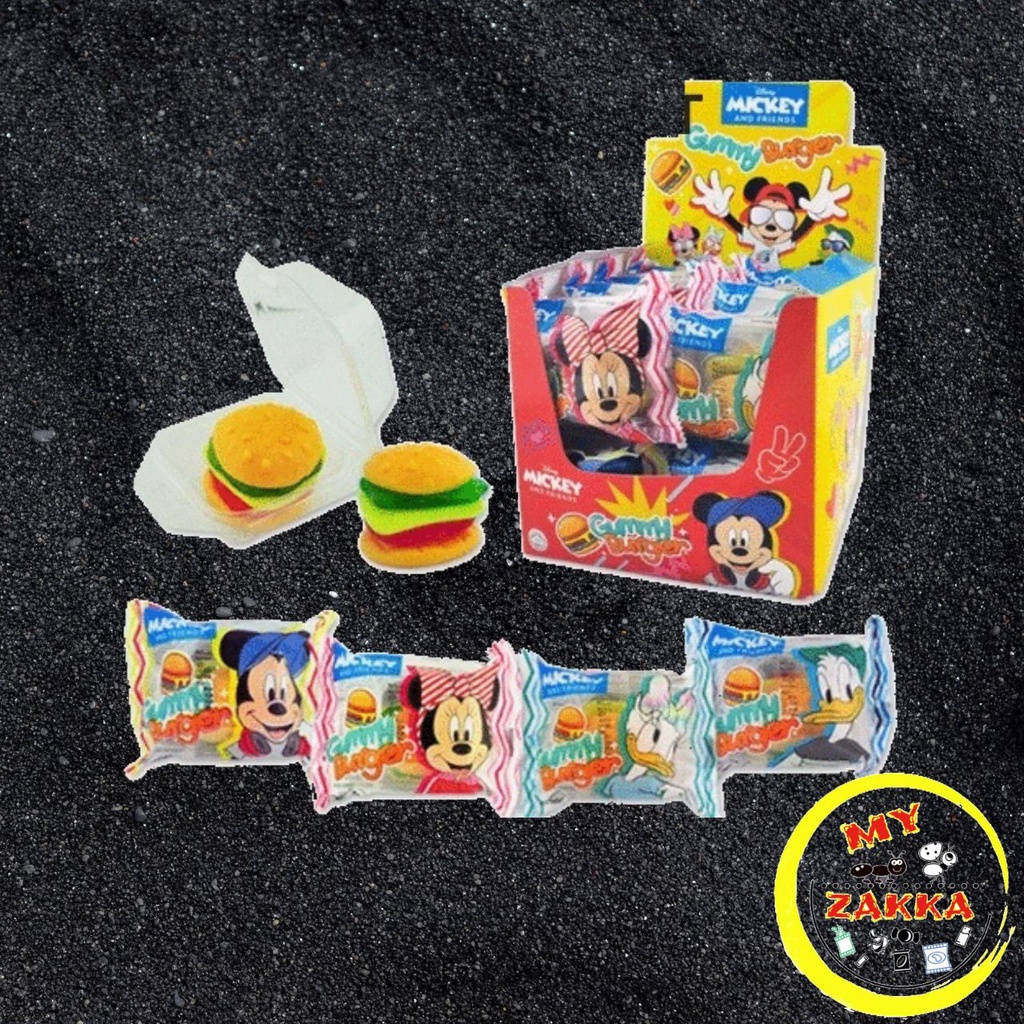 [MZK] Bready Mickey Giant Gummy Burger 50gm Shopee Malaysia