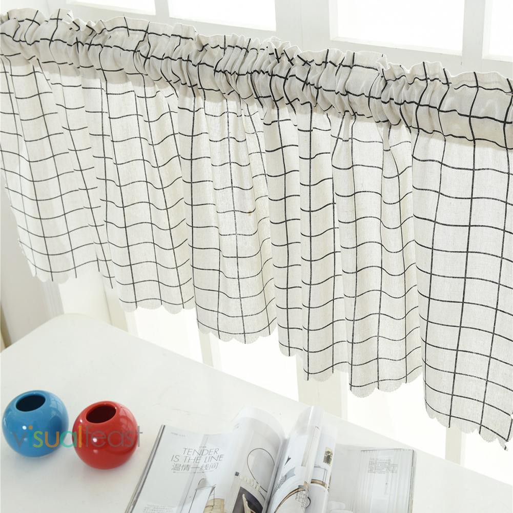 In Stock Roman Blackout Half Curtain Window Curtains Home