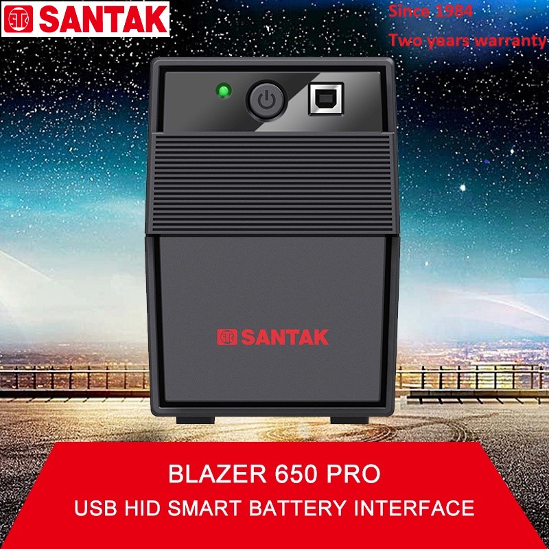 SANTAK Blazer 650 Pro Home Battery Backup UPS Power Supply SANTAK