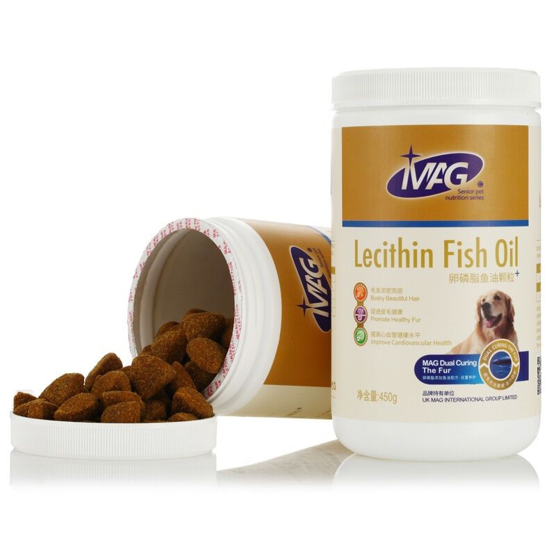 MAG Lecithin Fish Oil Granules for Dogs 450g Skin Care and Hair Beauty Improve Cardiovascular