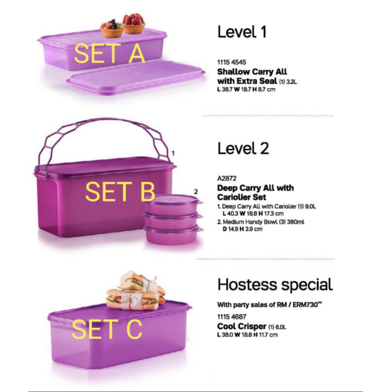 TUPPERWARE UNTUK PICNIC