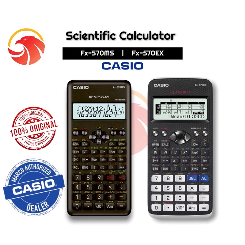 Casio Scientific Calculator FX570ms/ FX570ex (100 Genuine Casio