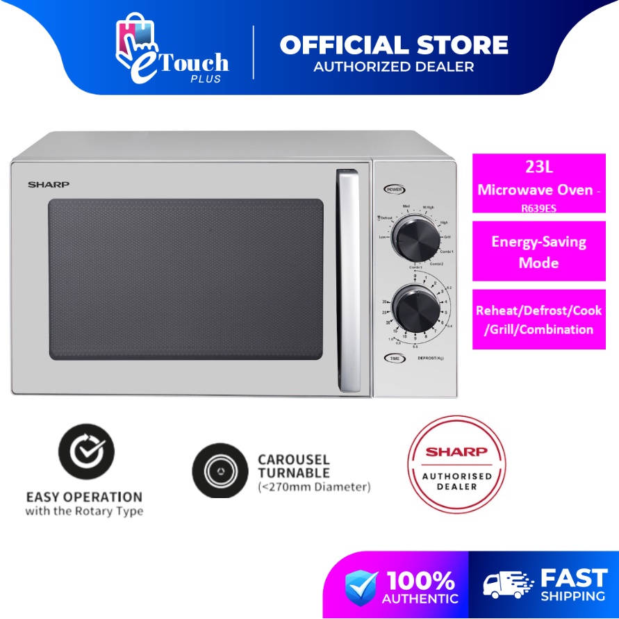 SHARP Microwave Oven with Grill Function (23L) R639ES