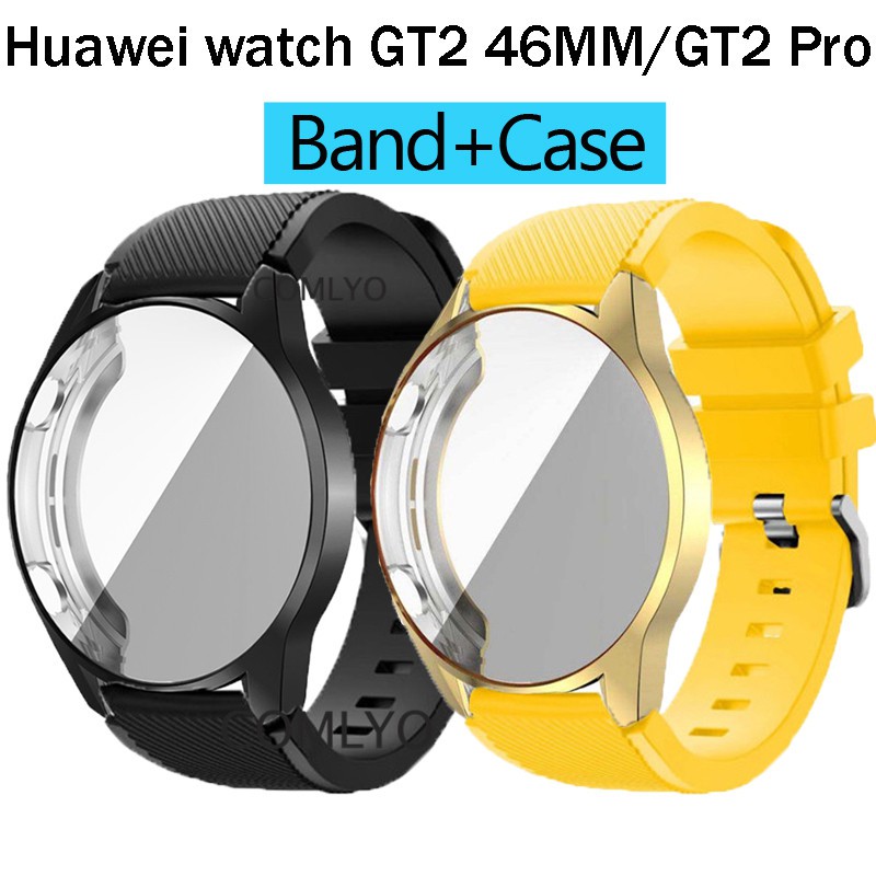 Band+case for Huawei Watch GT2 46mm / GT2 Pro strap silicone watchband