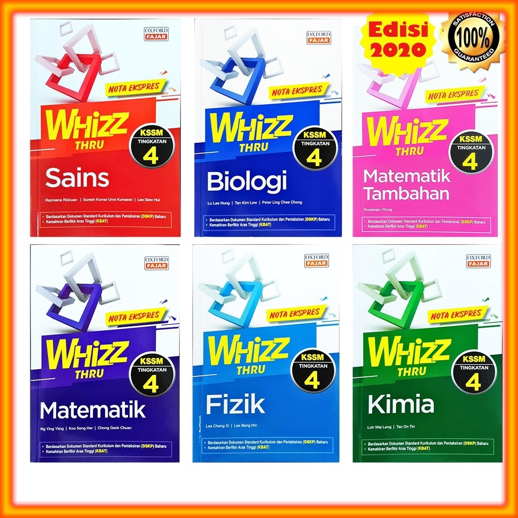 Buku Rujukan: Whizz Thru KSSM Tingkatan 4 - Sains / Kimia 