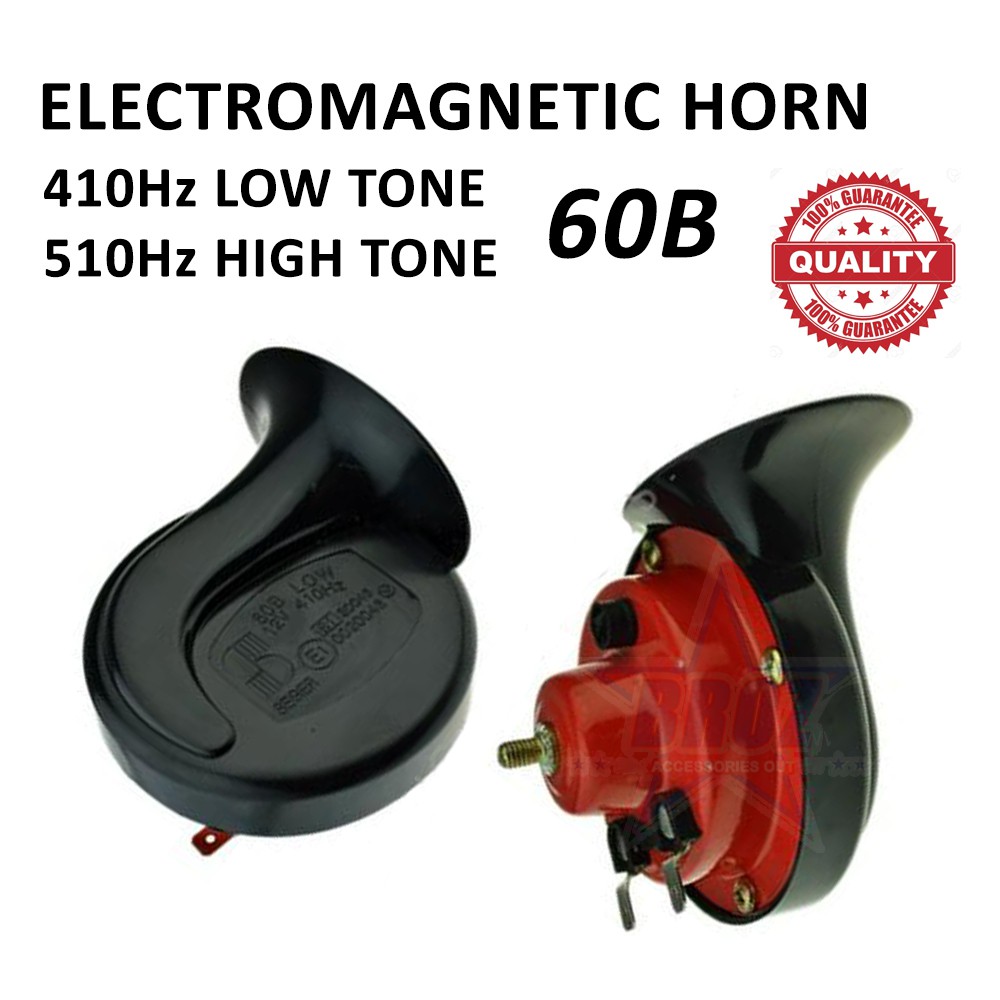 Loud Twin Horn SEGER Car/Motor Horn 60B 12V Shopee