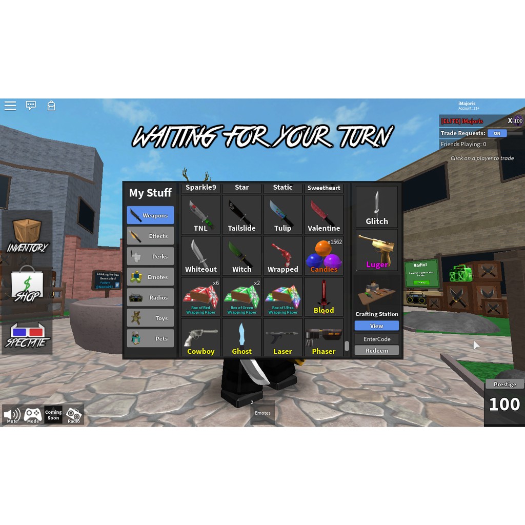 Roblox Murder Mystery 2 100 Candies 2017 For Sale Shopee Malaysia - roblox mm2 trading