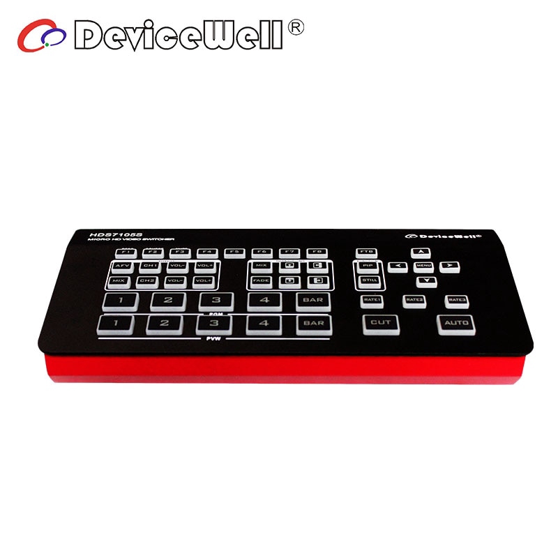 Devicewell Hds7105s 5 Ch Hd Video Switcher 4 Hdmi 1 Dp Inputs 1080p Multiview For Youtube Live Streaming Control Tally Shopee Malaysia