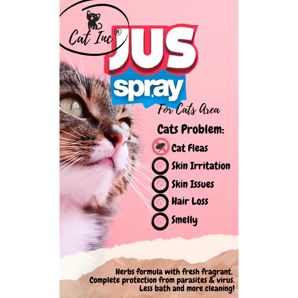 Original JUS SPRAY JUSZ SPRAY JUST cat 150ML Spray ubat Kutu 