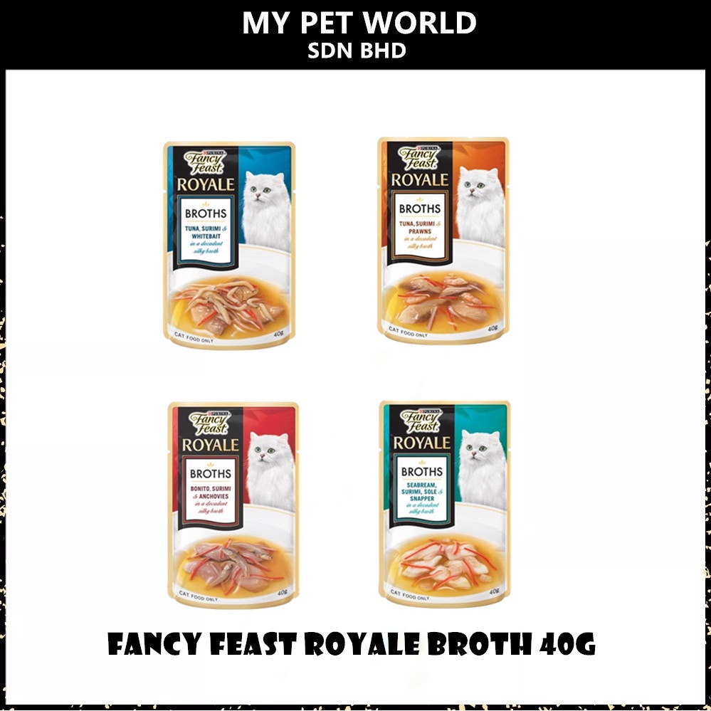 Purina Fancy Feast Royale Broths Cat Pouch Wet Food 40G Shopee Malaysia