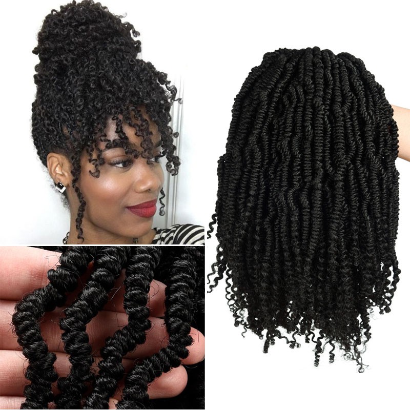 Passion Spring Twists Synthetic Crotchet Hair Extensions Ombre