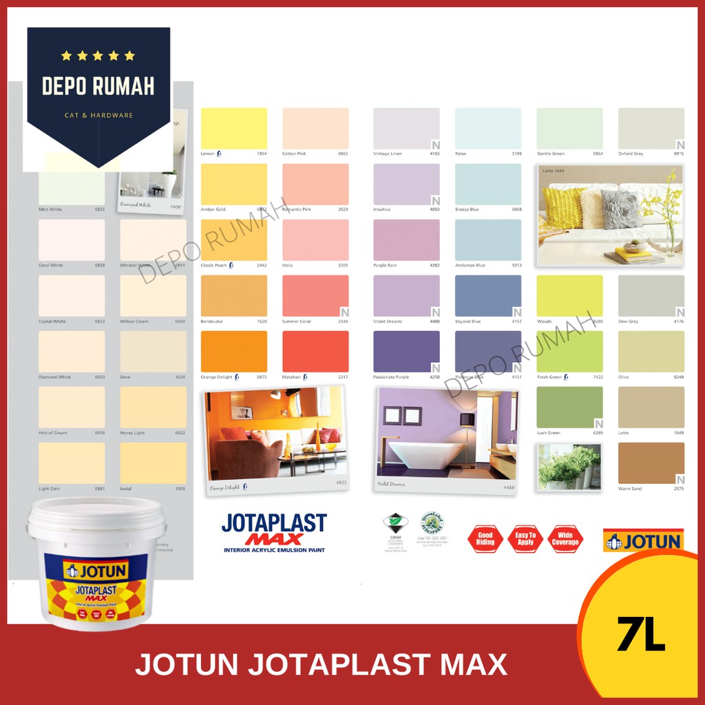 Buy [JOTAPLAST WARNA] 7Litre Jotun Jotaplast (Interior Matt Wall
