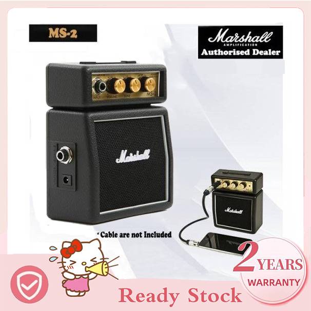 Marshall MS2 1 Watt Electric Guitar Micro Amp Speaker Battery Powered