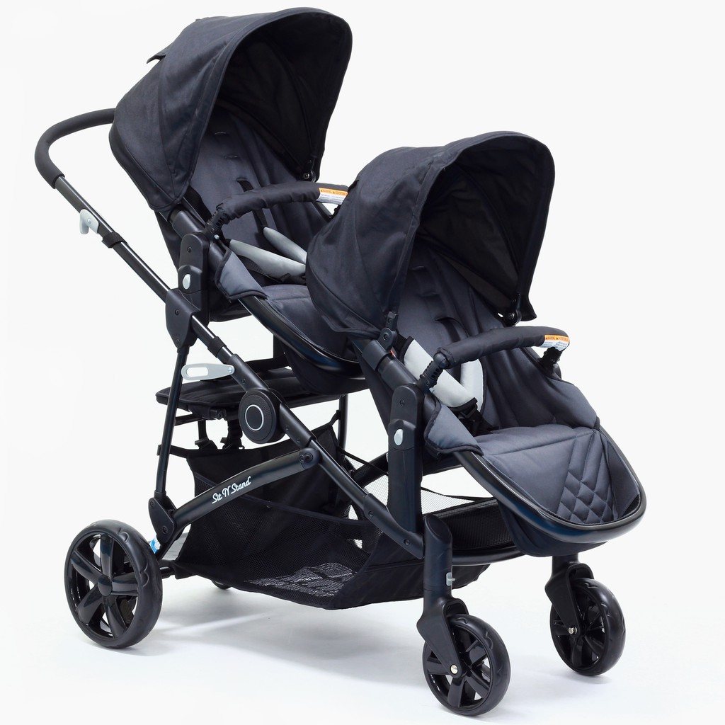 sit n stand snap fit double stroller