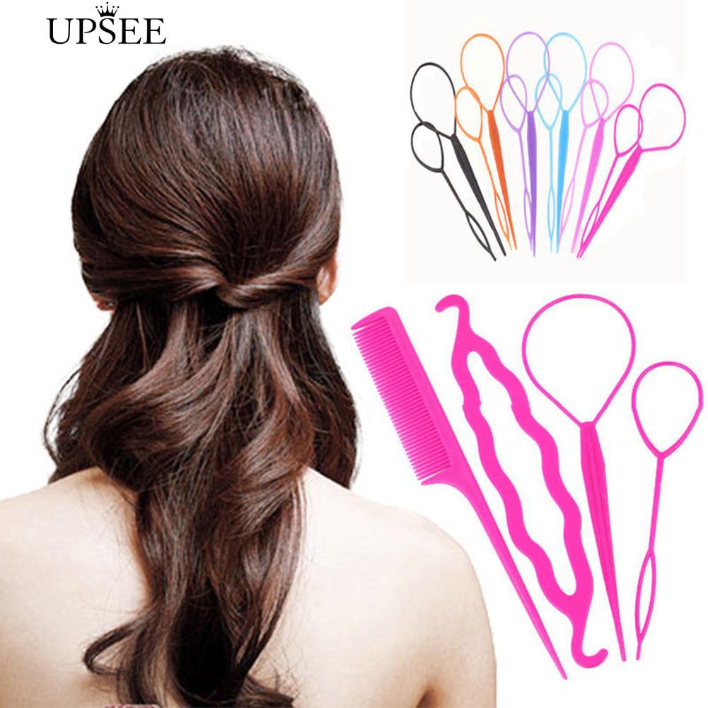 Styling Clip Bun Maker Hair Design Twist Braid Ponytail Tool Accessory |  Shopee Malaysia