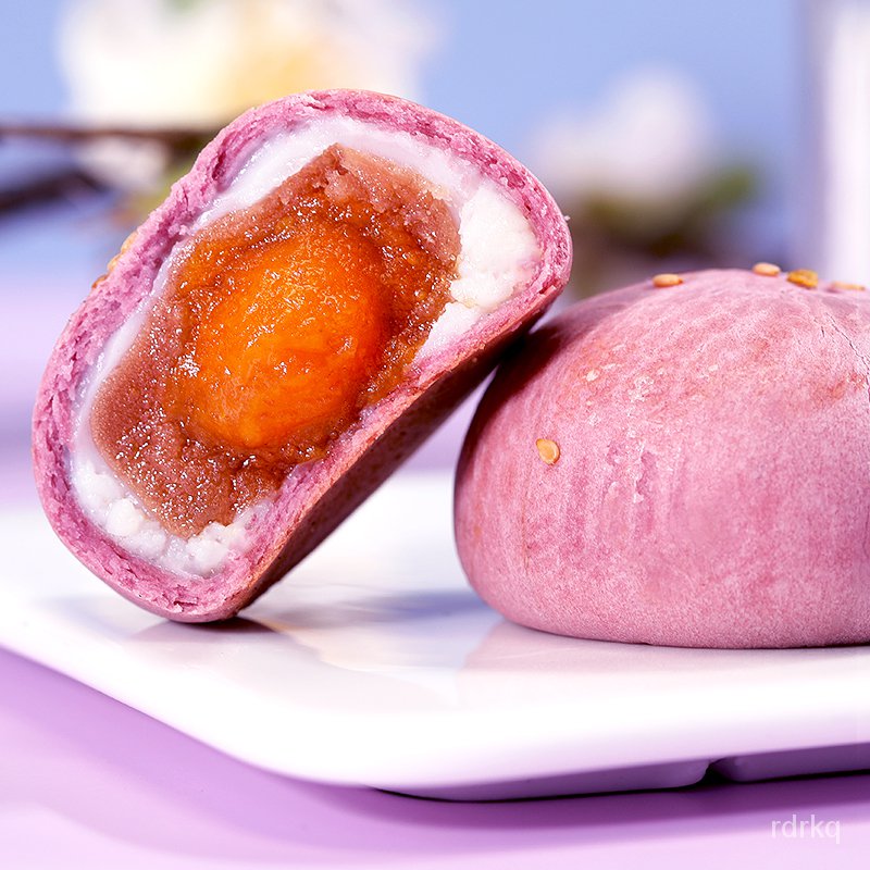 Makanan Enak Delicious Snacks比比赞芋泥酥台湾风味香芋咸蛋黄酥雪媚娘早餐糕点健康零食品 Shopee Malaysia