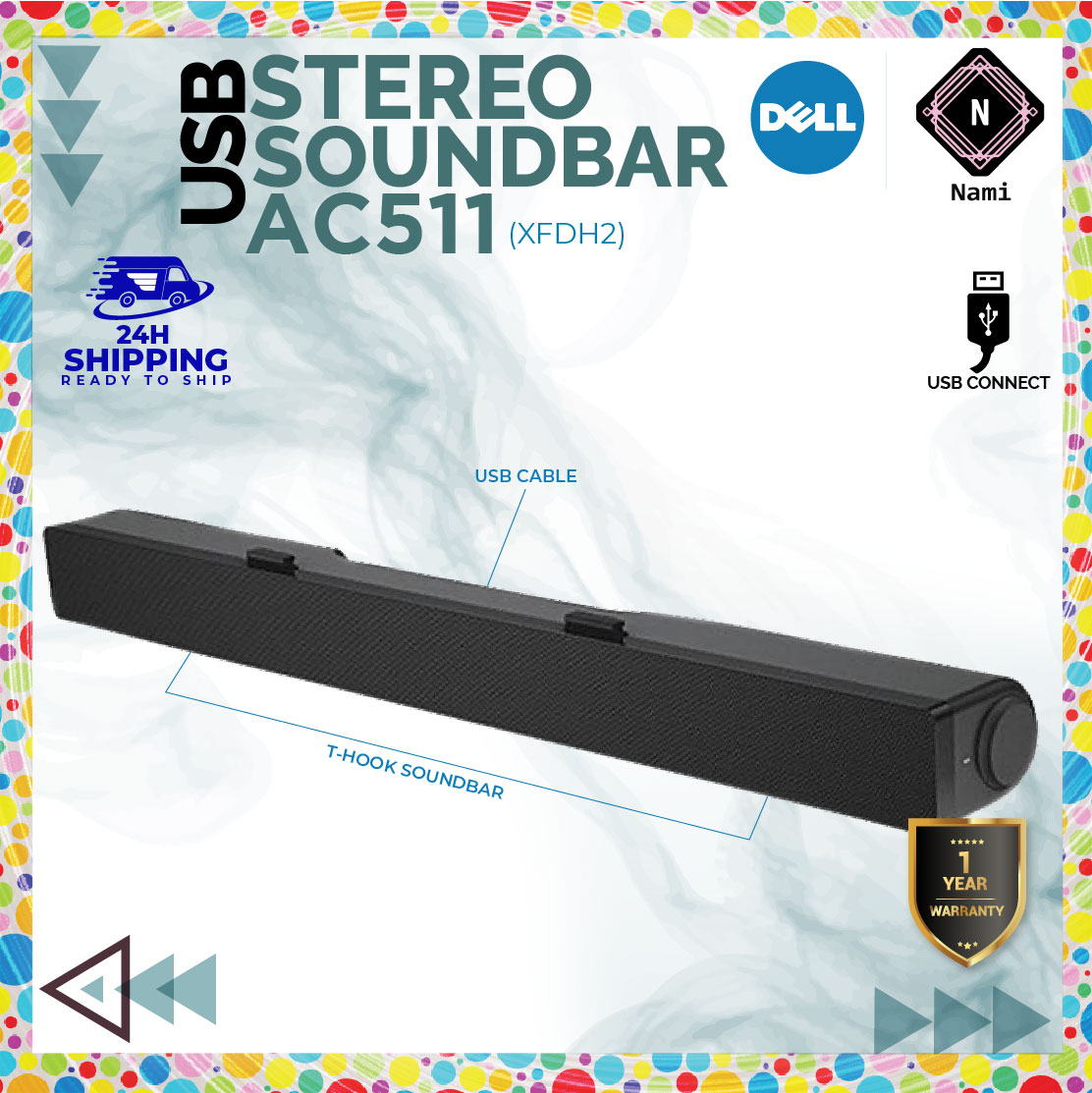 Dell Stereo USB Soundbar AC511 AC511M New PGMall