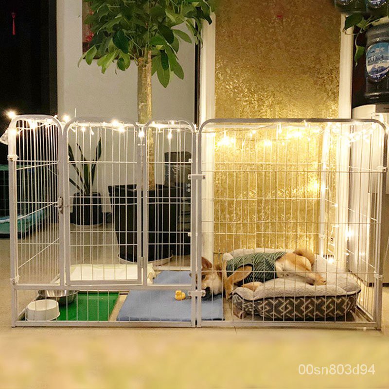 Dog Cage 狗狗围栏栅栏室内大型犬中小型犬宠物围栏狗栅栏围栏室内狗狗笼子 Shopee Malaysia