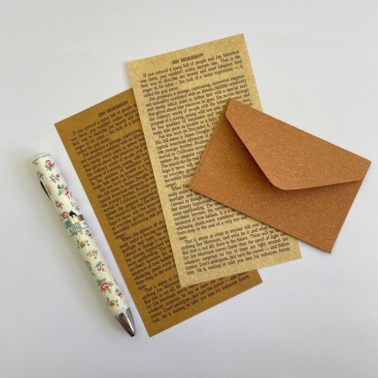 2pcs Envelopes Letter Paper Message Writing Letter Set 4 Sheet Letter Paper 