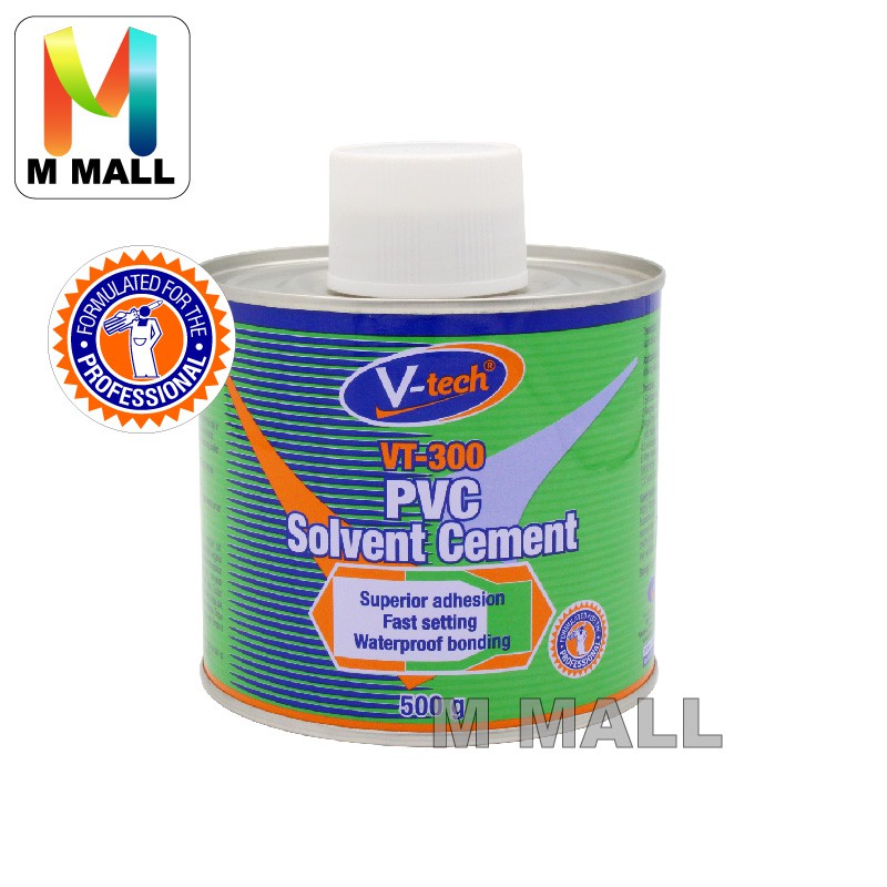 VTECH VT300 Solvent Cement Gum PVC Pipe Glue 500G | Shopee Malaysia