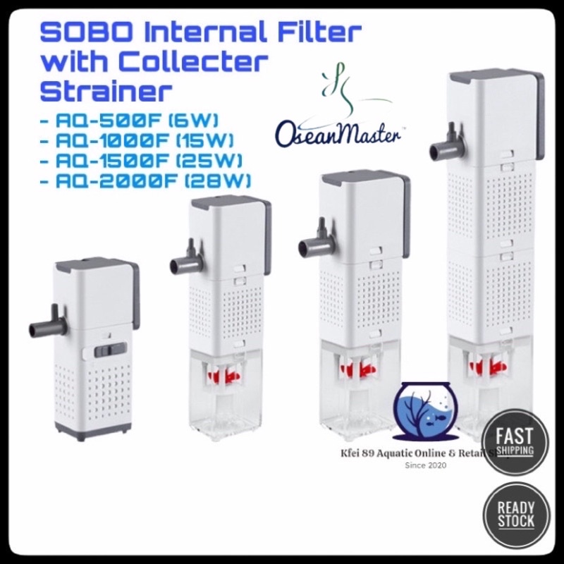 KFEI89 NEW SOBO X Osean Master Aquarium Internal Filter Pump AQ500F