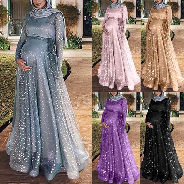 glitter dress muslimah