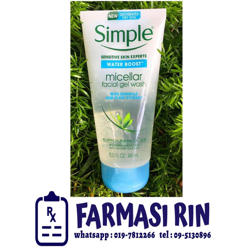 simple micellar gel wash shopee