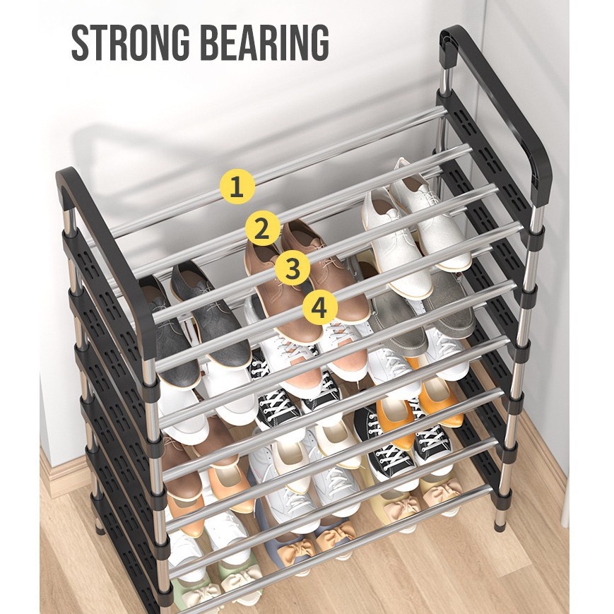 FREE SHIPPING !!! Multi Layer Shoes Storage Organizer Rack Space Saving Stackable Shoe Shelf / Rak Kasut