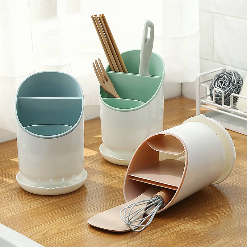 Cutlery Drainer Holder Kitchen Utensils Drying Rack Tableware Knife Spoon Fork ChopStick Container