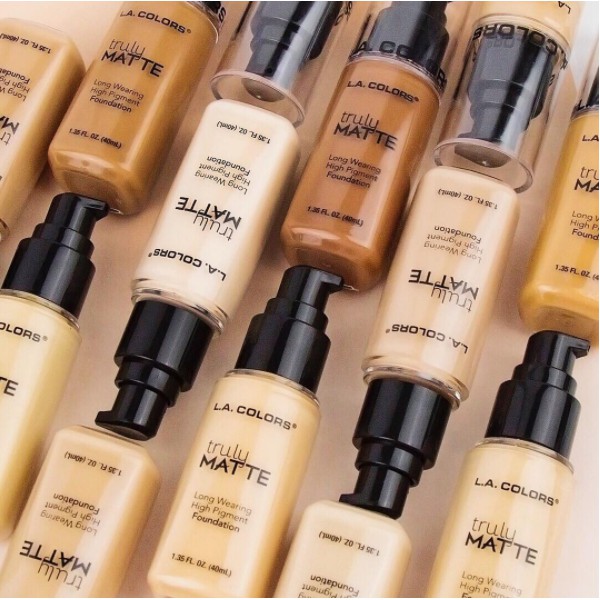 L A Colors Truly Matte Foundation Warm Caramel - YouTube