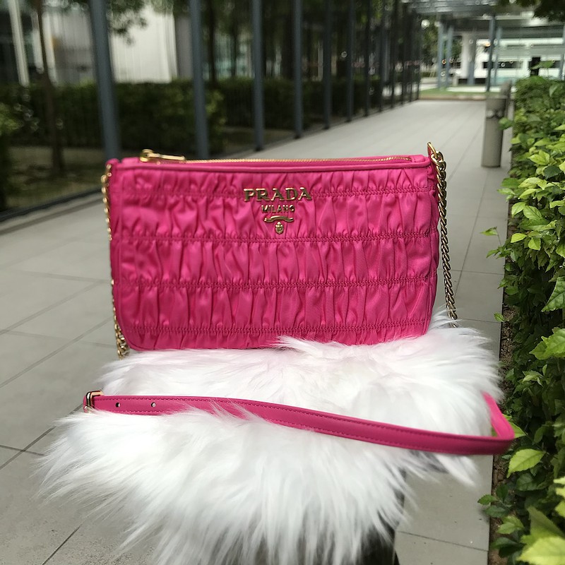 Prada 1BH152 Tessuto Gaufre Sling Bag | Shopee Malaysia