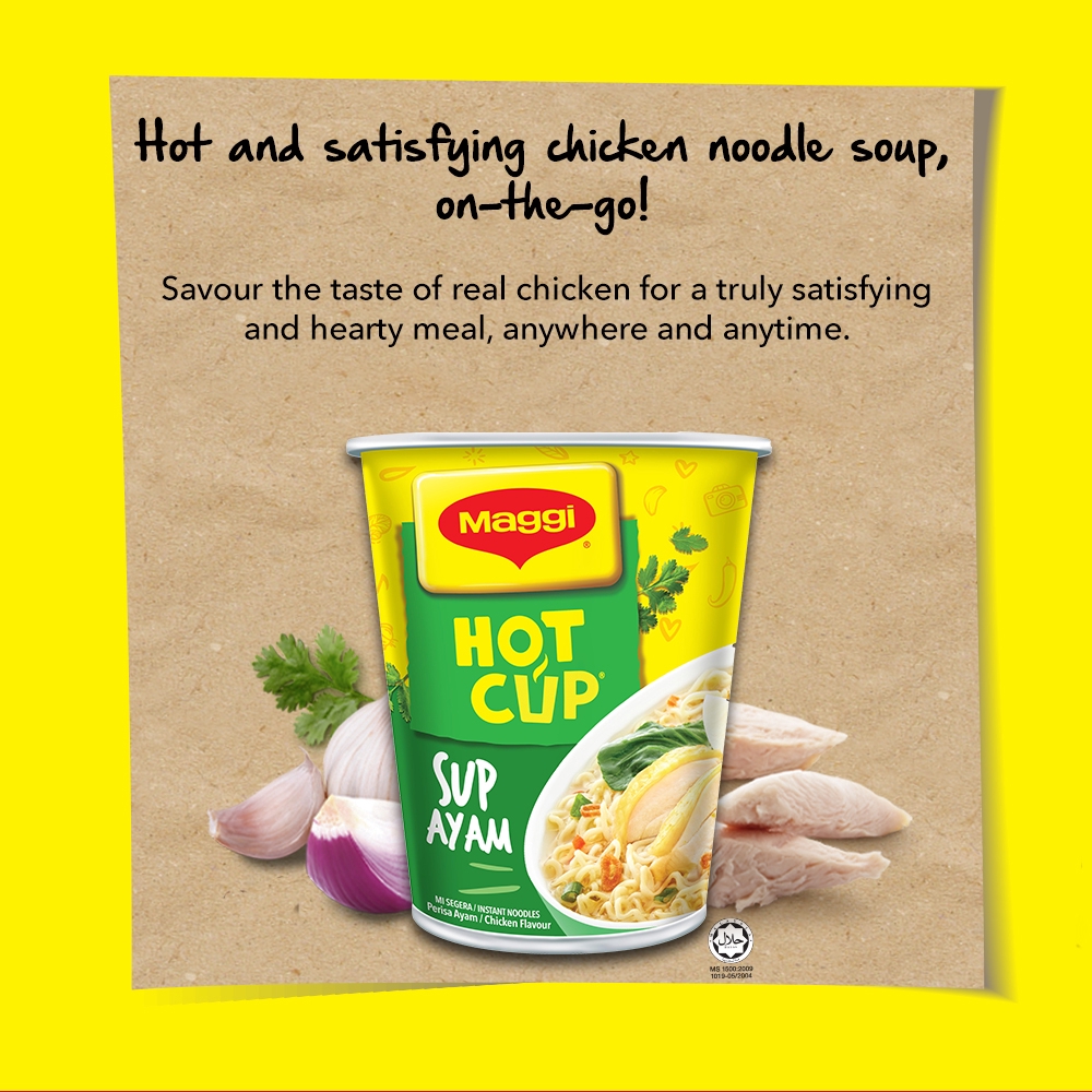 Maggi Hot Cup Chicken 57g X 6 Shopee Malaysia