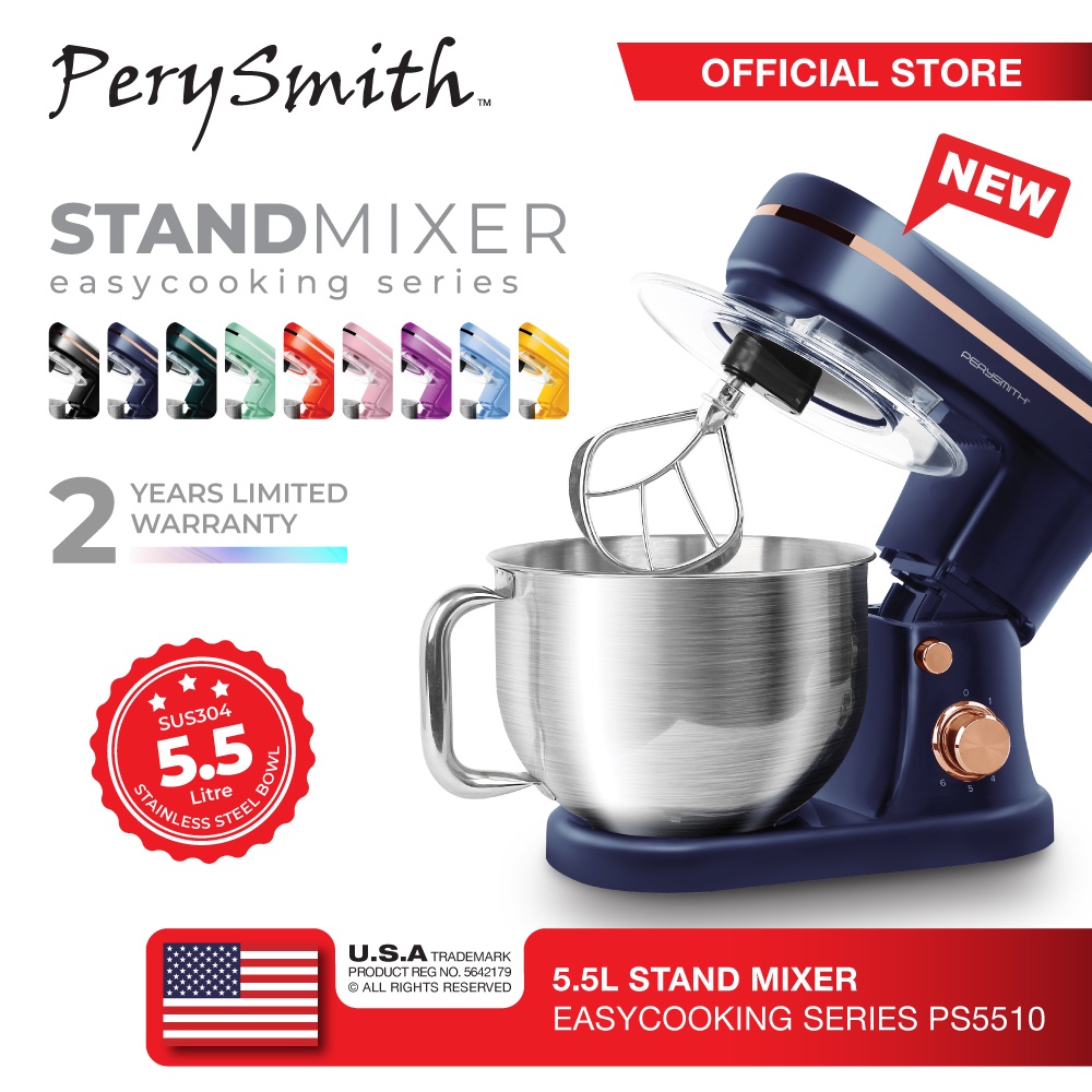 Perysmith 5 5l Stand Mixer Easycooking Series Ps5510 1200w Shopee Malaysia