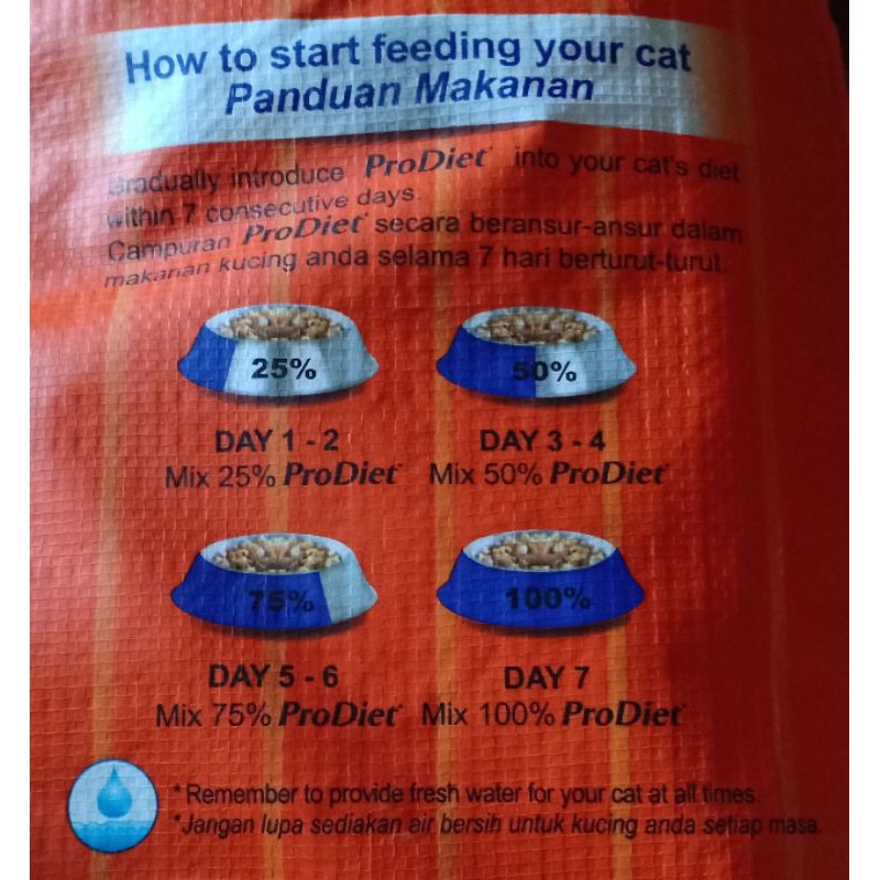 MAKANAN KUCING PRODIET 8KG (1 BAG)  Shopee Malaysia