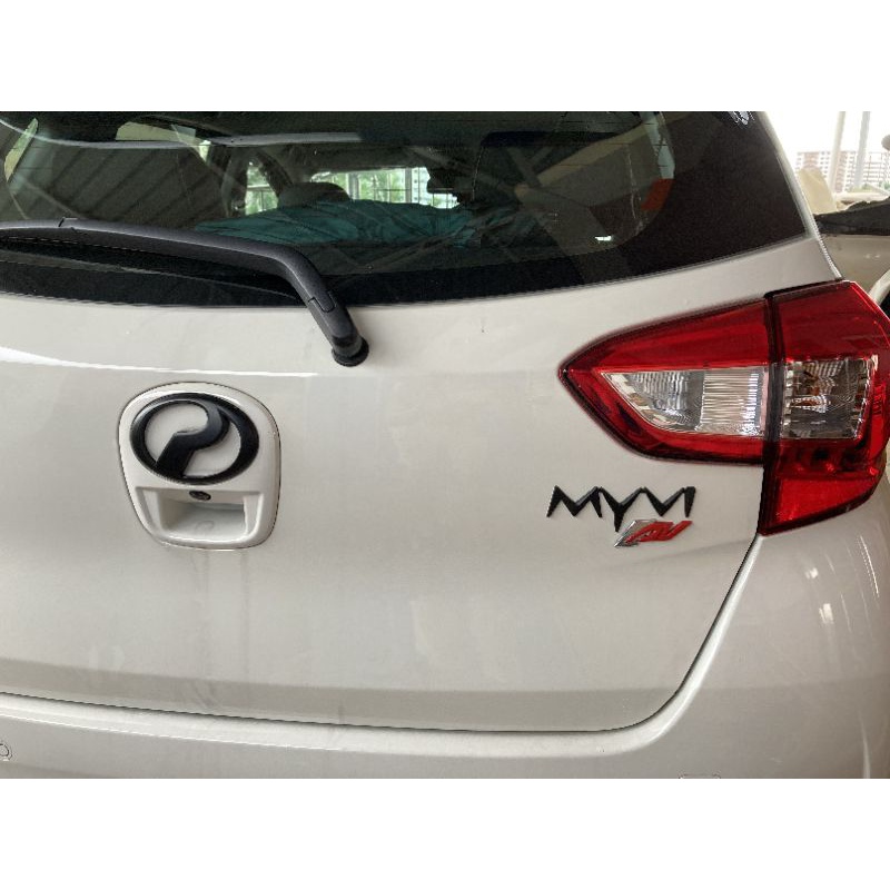 GCar Perodua Myvi Gen3 Myvi Black Wording Myvi Word Emblem | Shopee ...