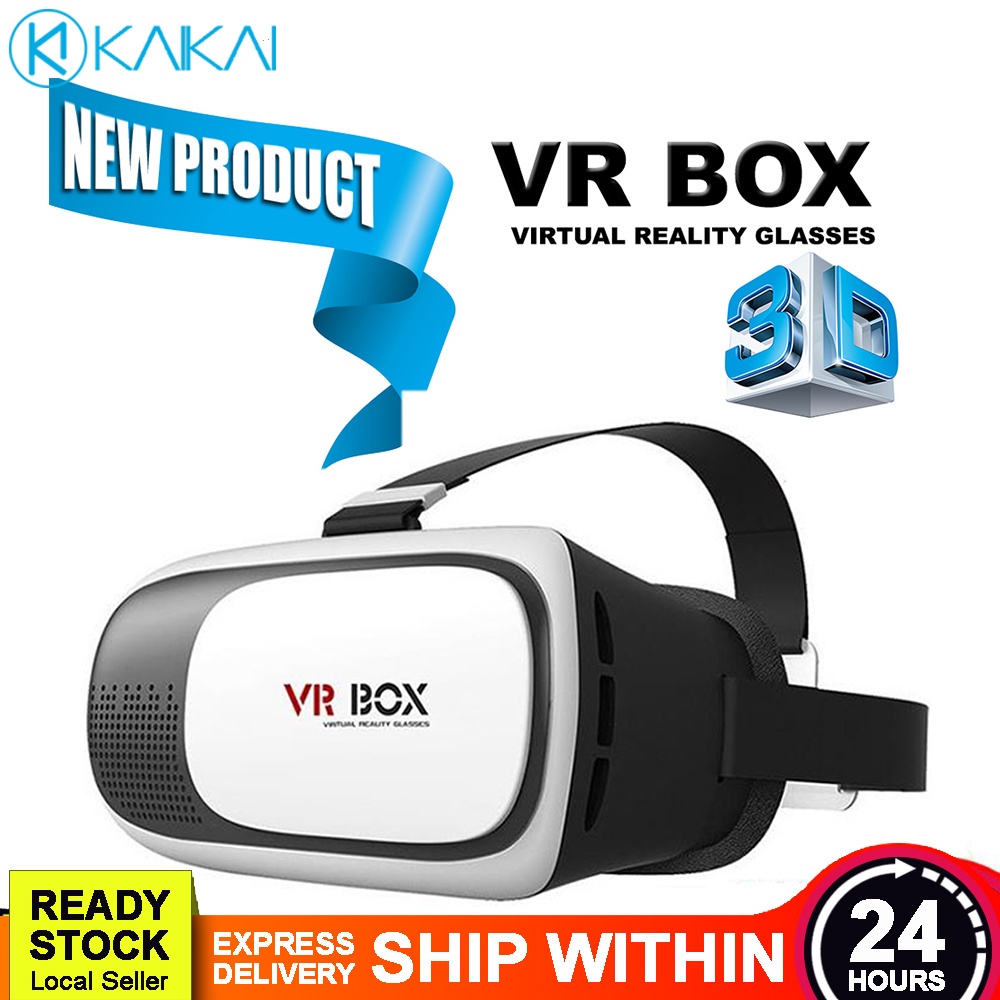 PROMO 3D View Virtual Reality VR Box Glasses Headset Gear Theater Panorama For Smartphones