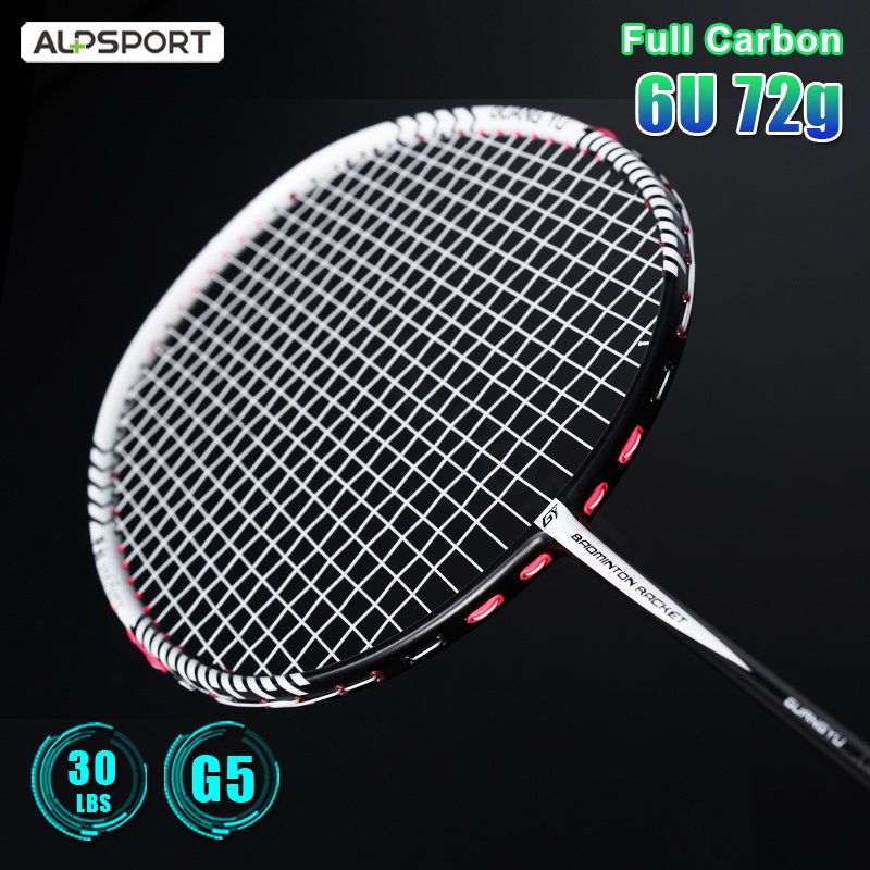 ALP XY Super Light 6U 100% Full Carbon Fiber Badminton Racket With Free ...